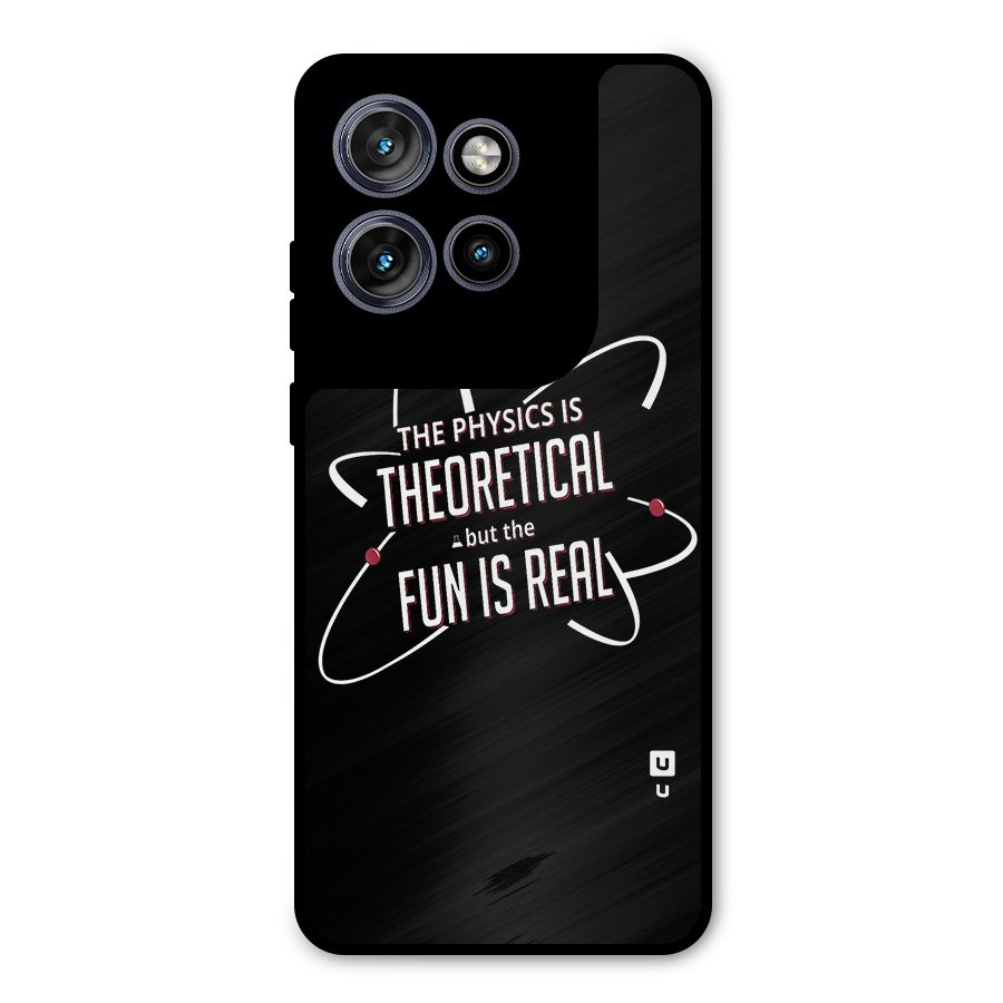 Physics Theoretical Fun Real Metal Back Case for Motorola Edge 50 Neo