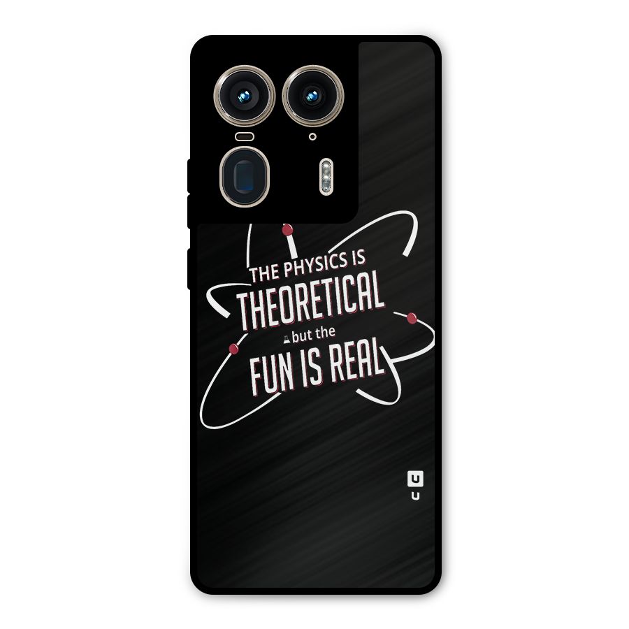 Physics Theoretical Fun Real Metal Back Case for Motorola Edge 50 Ultra