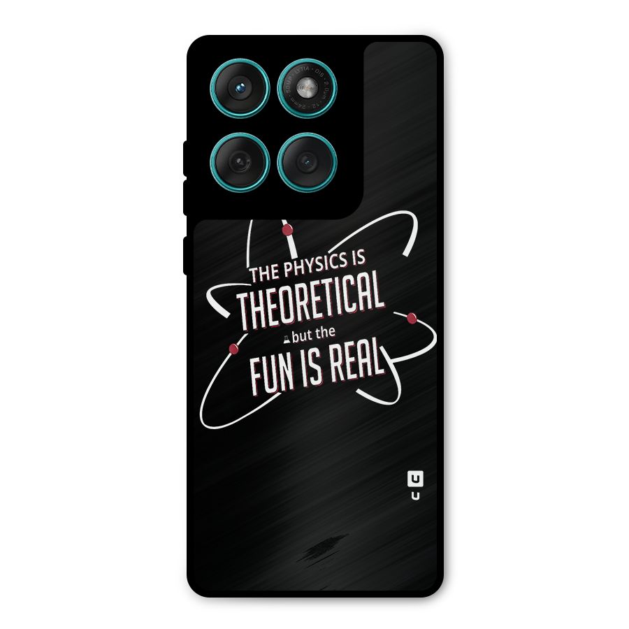 Physics Theoretical Fun Real Metal Back Case for Motorola Edge 60