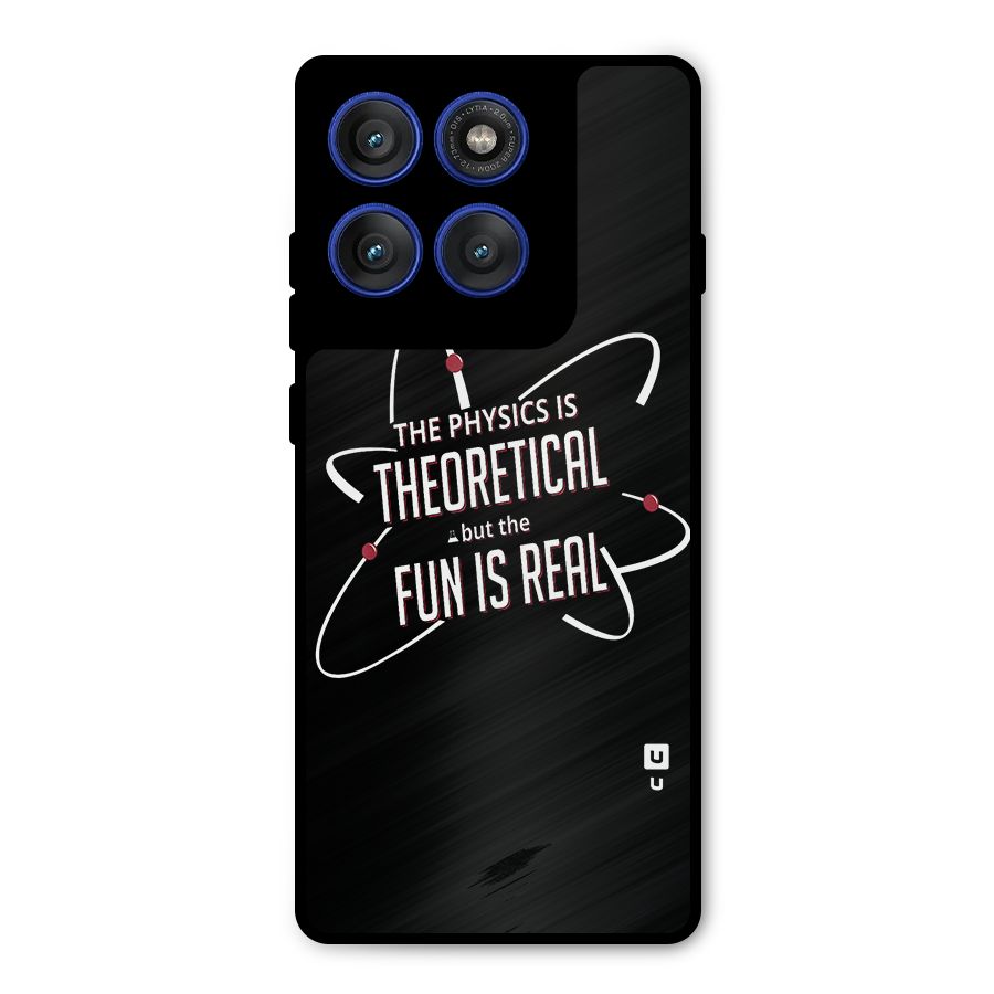 Physics Theoretical Fun Real Metal Back Case for Motorola Edge 60 Pro