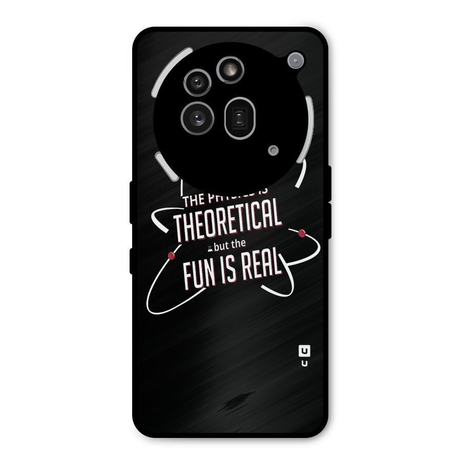 Physics Theoretical Fun Real Metal Back Case for Nothing Phone 3a Pro