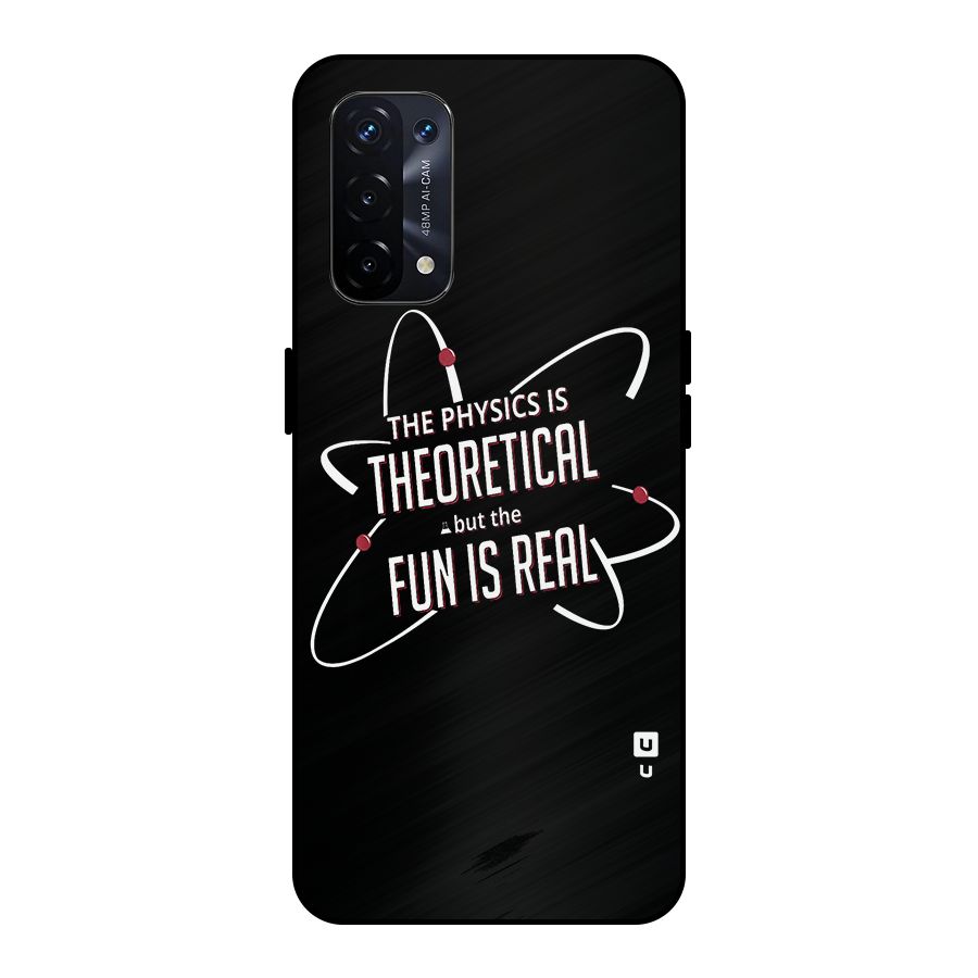 Physics Theoretical Fun Real Metal Back Case for Oppo A74 5G