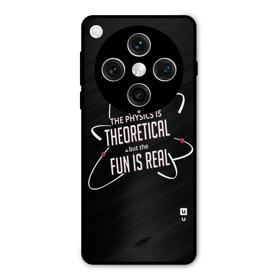 Physics Theoretical Fun Real Metal Back Case for Oppo Find X8 Pro