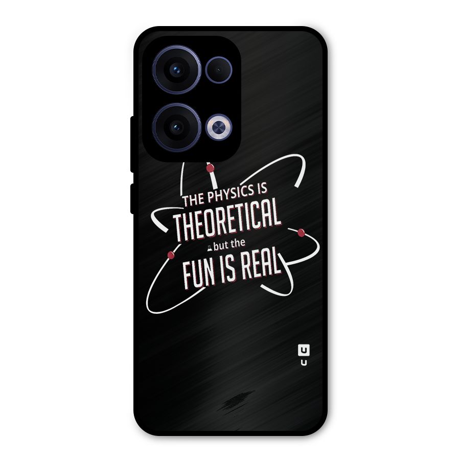 Physics Theoretical Fun Real Metal Back Case for Oppo Reno13