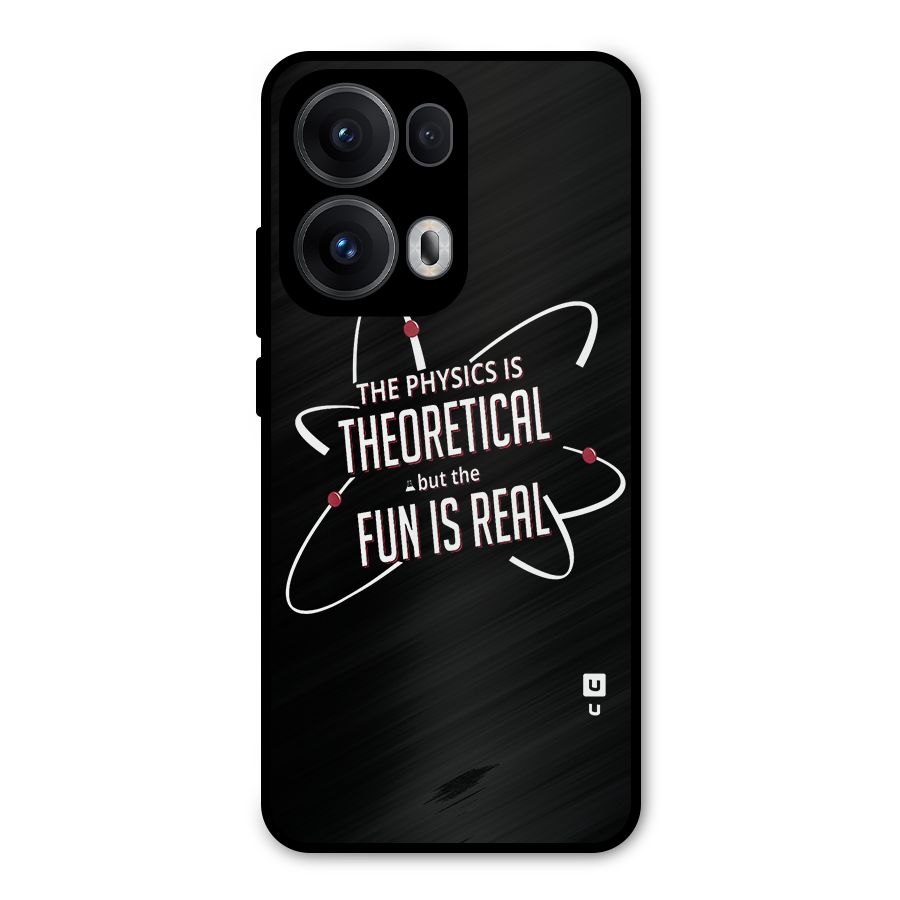Physics Theoretical Fun Real Metal Back Case for Oppo Reno13 Pro