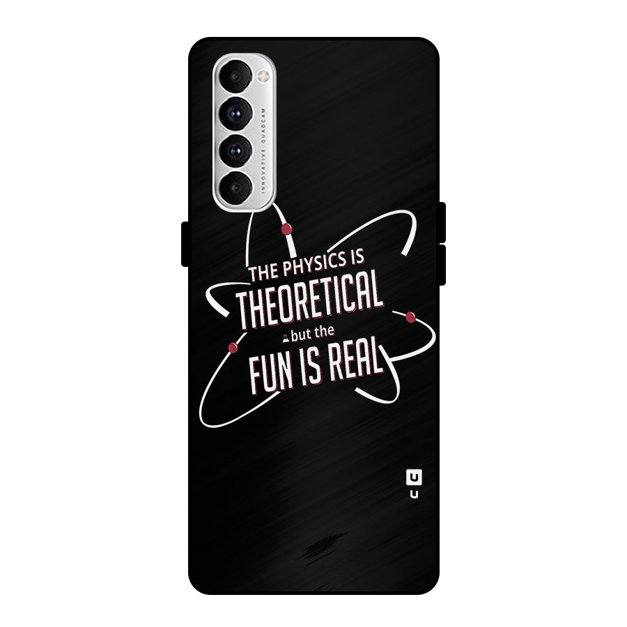 Physics Theoretical Fun Real Metal Back Case for Oppo Reno4 Pro