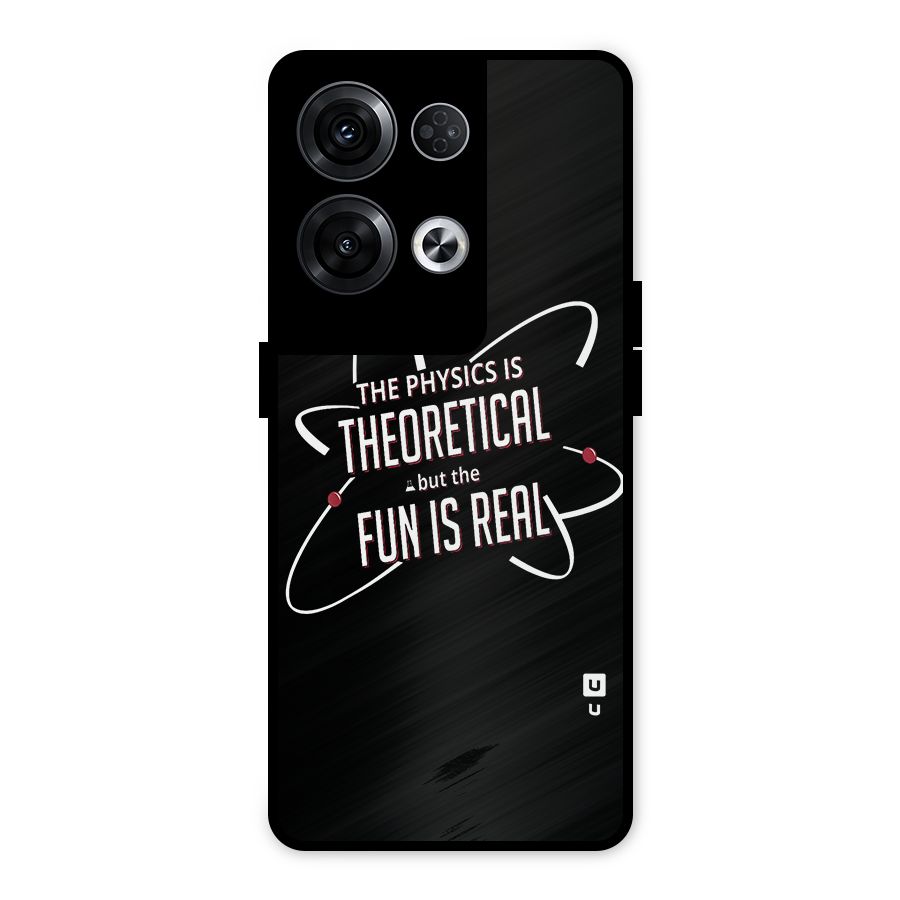 Physics Theoretical Fun Real Metal Back Case for Oppo Reno8 Pro 5G
