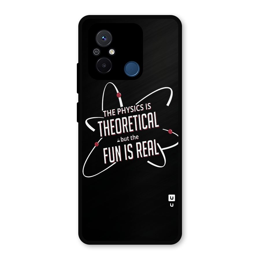 Physics Theoretical Fun Real Metal Back Case for Poco C55