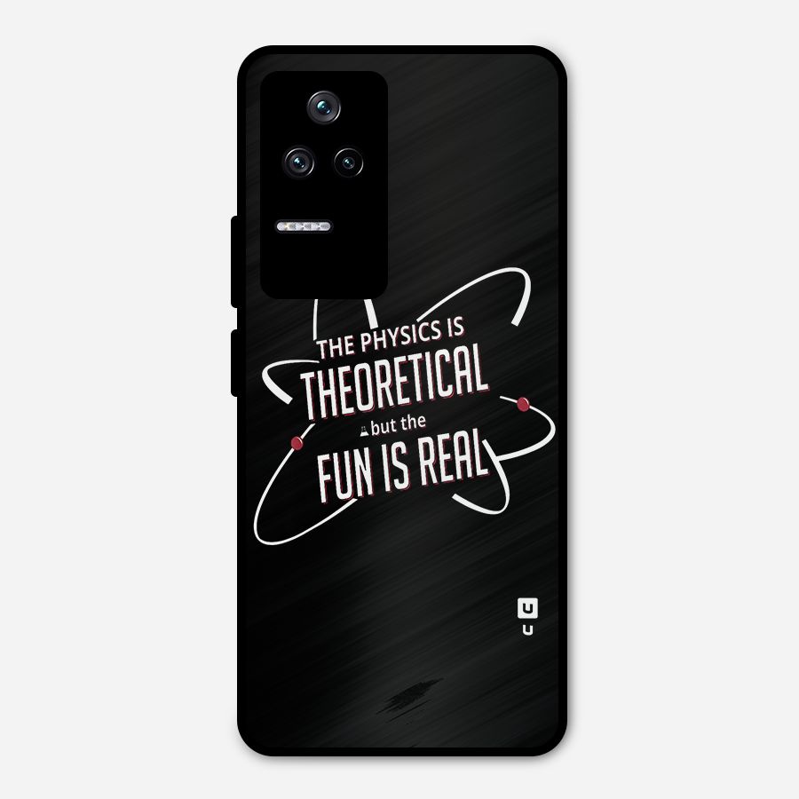 Physics Theoretical Fun Real Metal Back Case for Poco F4 5G