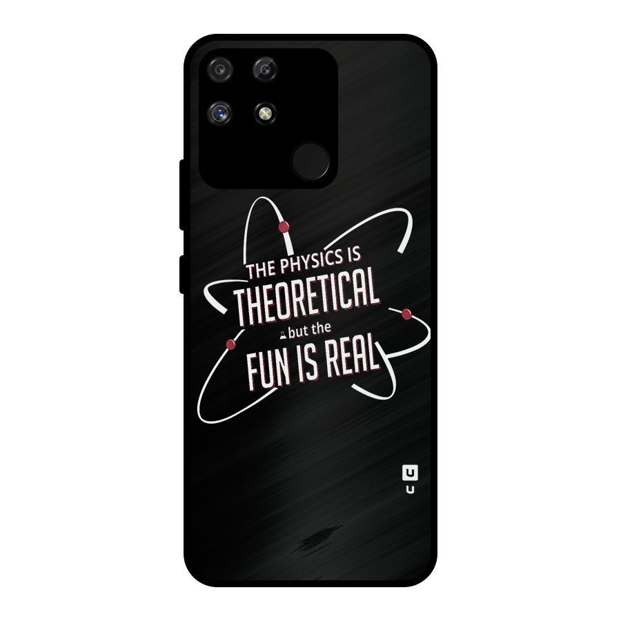 Physics Theoretical Fun Real Metal Back Case for Realme Narzo 50A