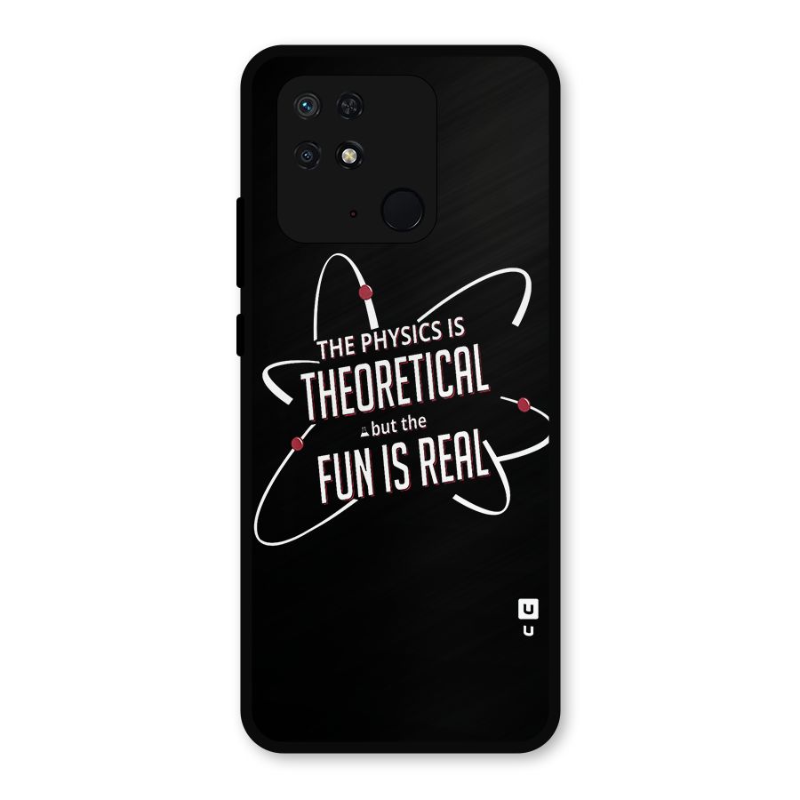 Physics Theoretical Fun Real Metal Back Case for Redmi 10 Power