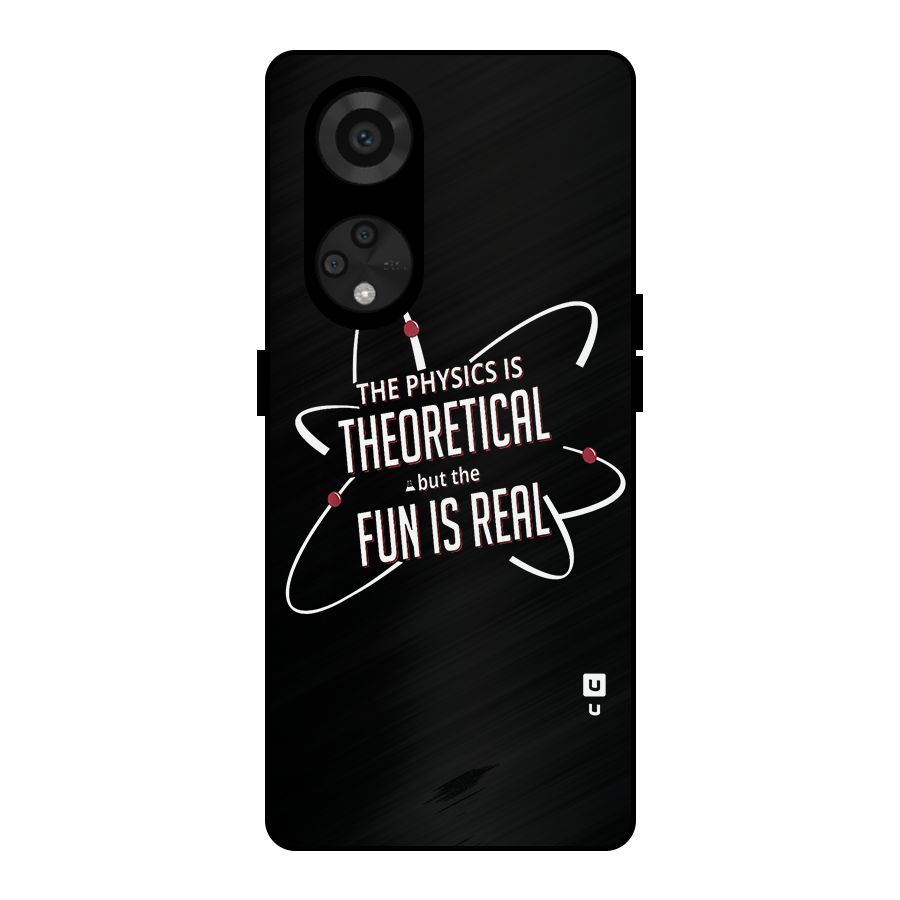 Physics Theoretical Fun Real Metal Back Case for Reno8 T 5G