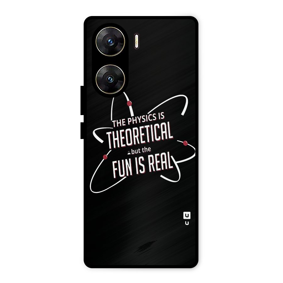 Physics Theoretical Fun Real Metal Back Case for Vivo V29e