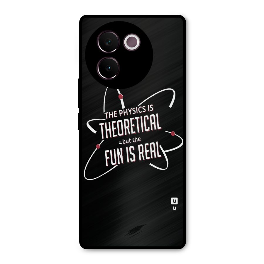 Physics Theoretical Fun Real Metal Back Case for Vivo V30e