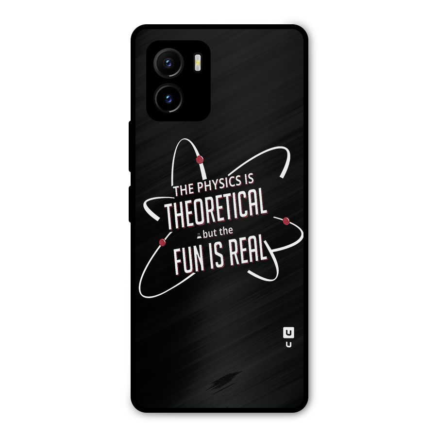 Physics Theoretical Fun Real Metal Back Case for Vivo Y15s