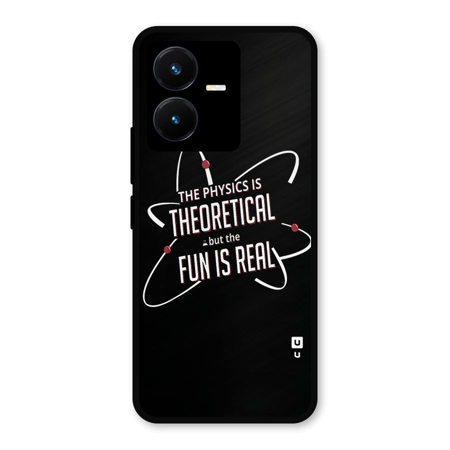 Physics Theoretical Fun Real Metal Back Case for Vivo Y22s