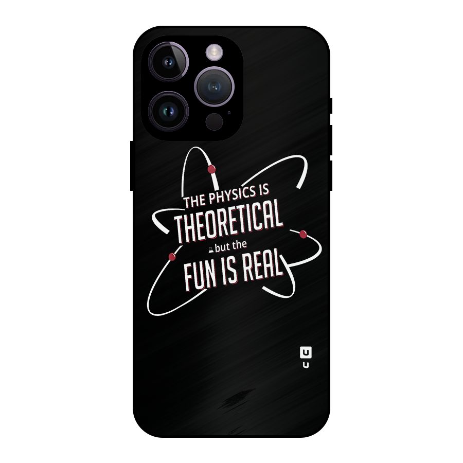 Physics Theoretical Fun Real Metal Back Case for iPhone 14 Pro Max