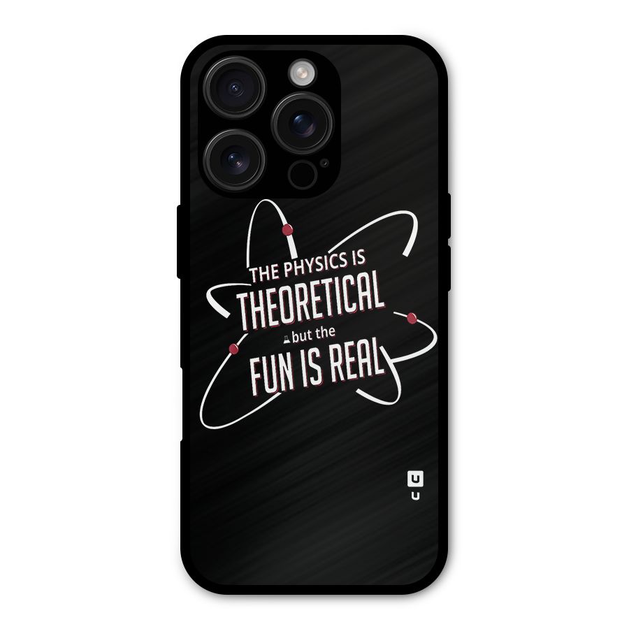Physics Theoretical Fun Real Metal Back Case for iPhone 16 Pro