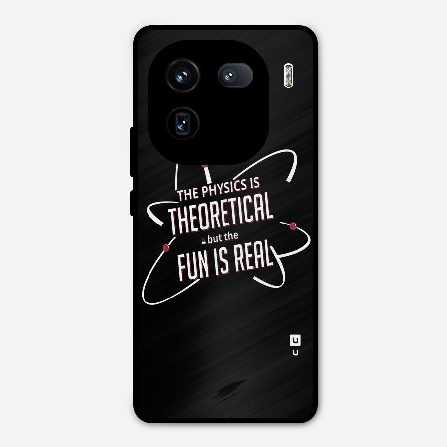 Physics Theoretical Fun Real Metal Back Case for iQOO 12
