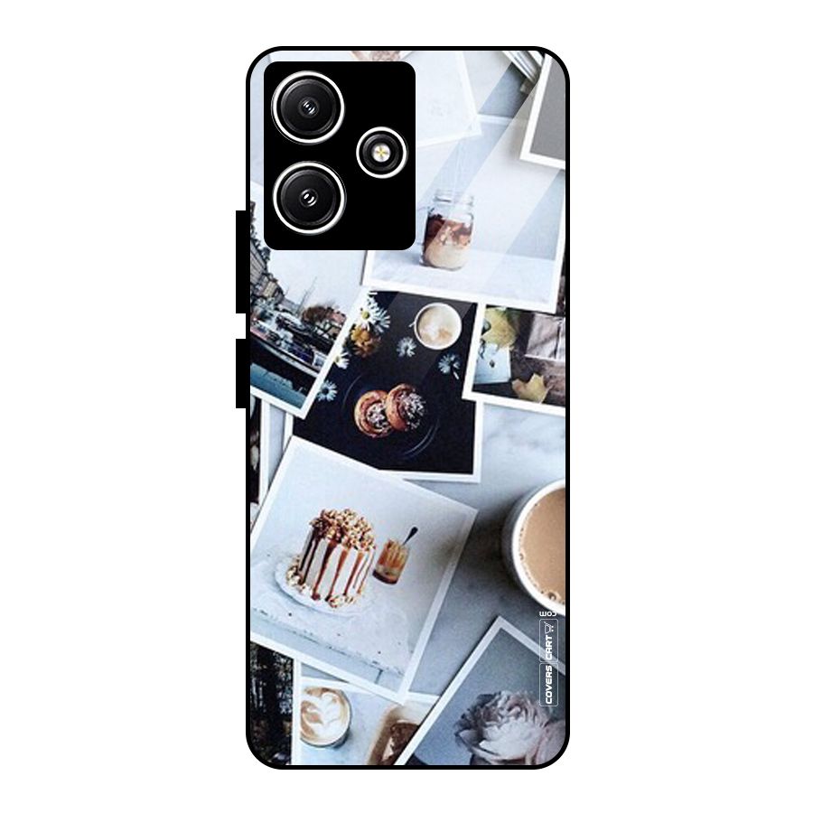 Pictures Coffee Glass Back Case for Redmi 12 5G