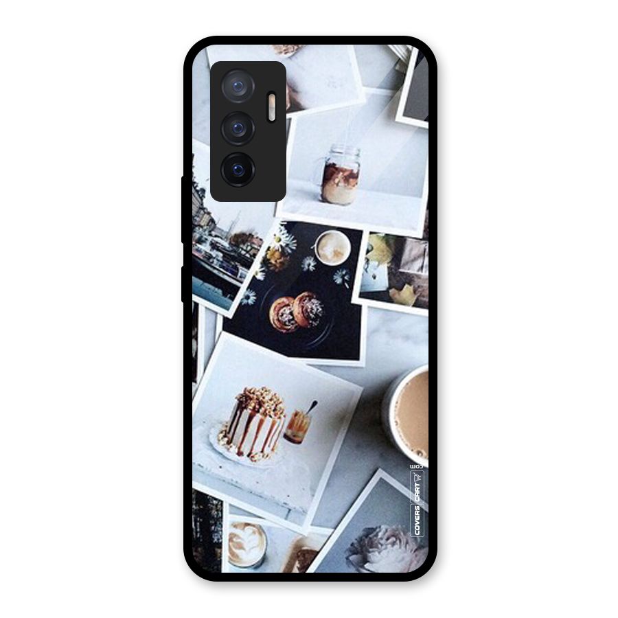Pictures Coffee Glass Back Case for Vivo V23e