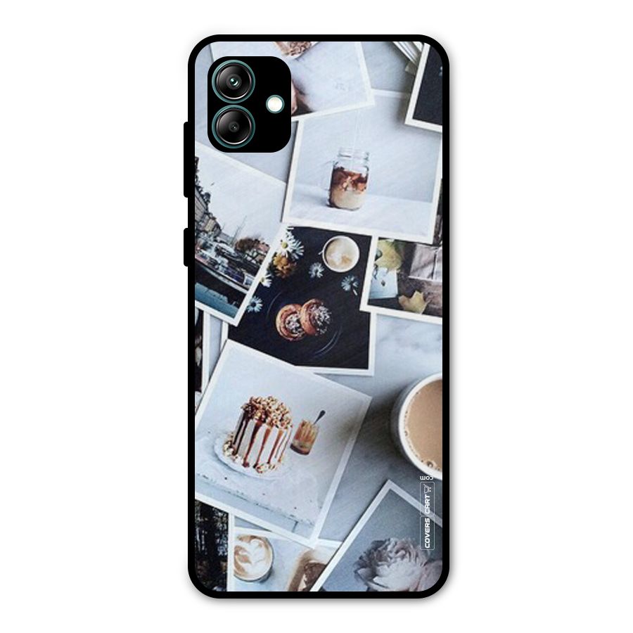 Pictures Coffee Metal Back Case for Galaxy A04