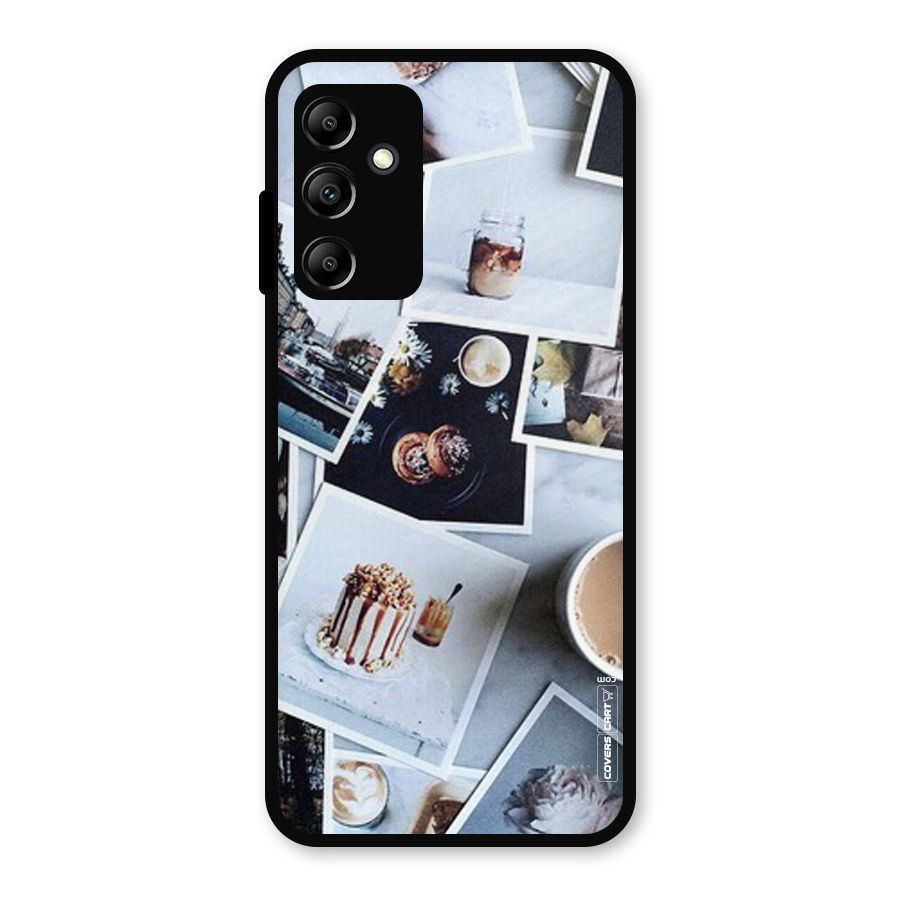 Pictures Coffee Metal Back Case for Galaxy A14 5G