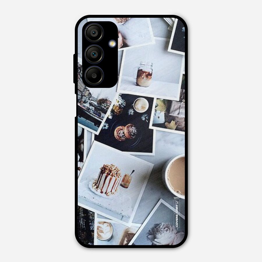 Pictures Coffee Metal Back Case for Galaxy A15 5G