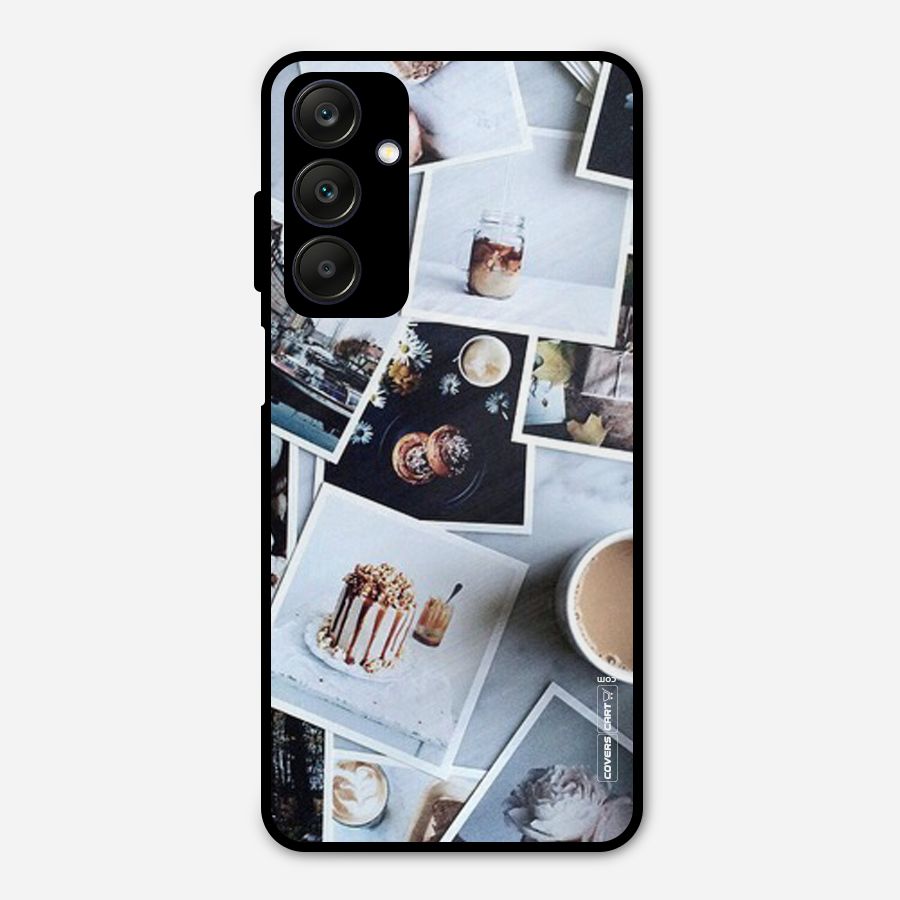 Pictures Coffee Metal Back Case for Galaxy A25 5G