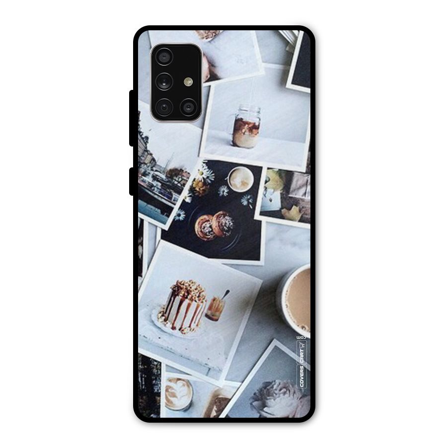 Pictures Coffee Metal Back Case for Galaxy A71