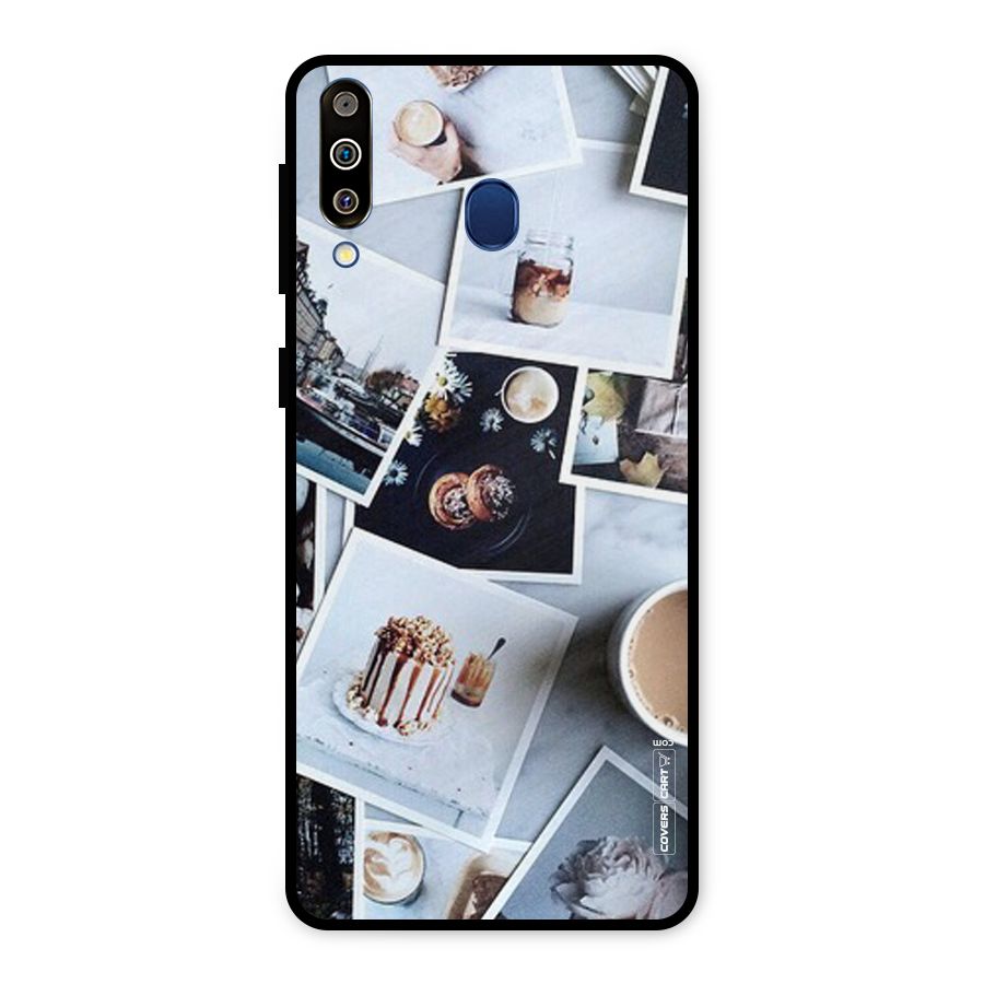 Pictures Coffee Metal Back Case for Galaxy M30