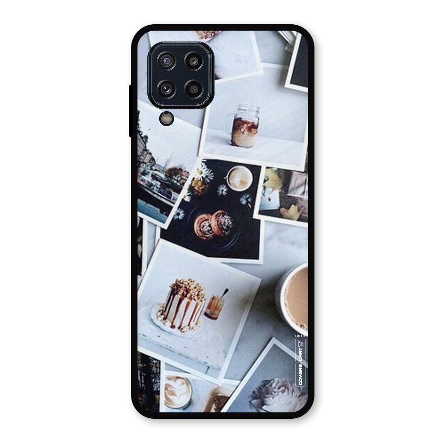 Pictures Coffee Metal Back Case for Galaxy M32