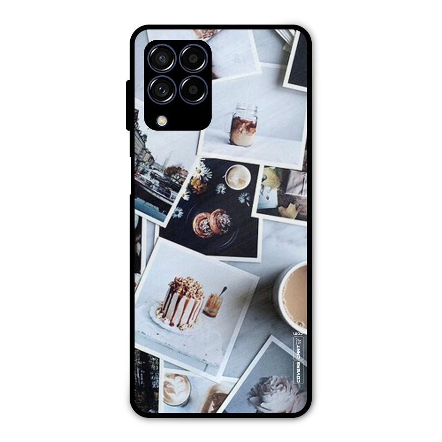 Pictures Coffee Metal Back Case for Galaxy M53 5G