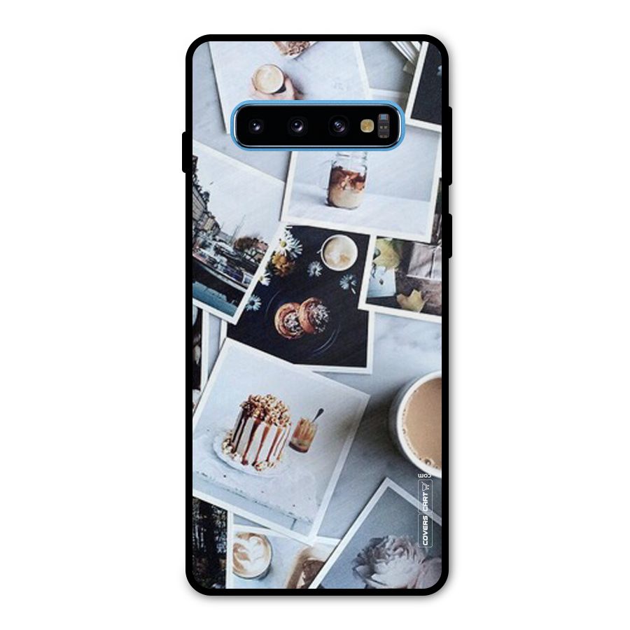 Pictures Coffee Metal Back Case for Galaxy S10