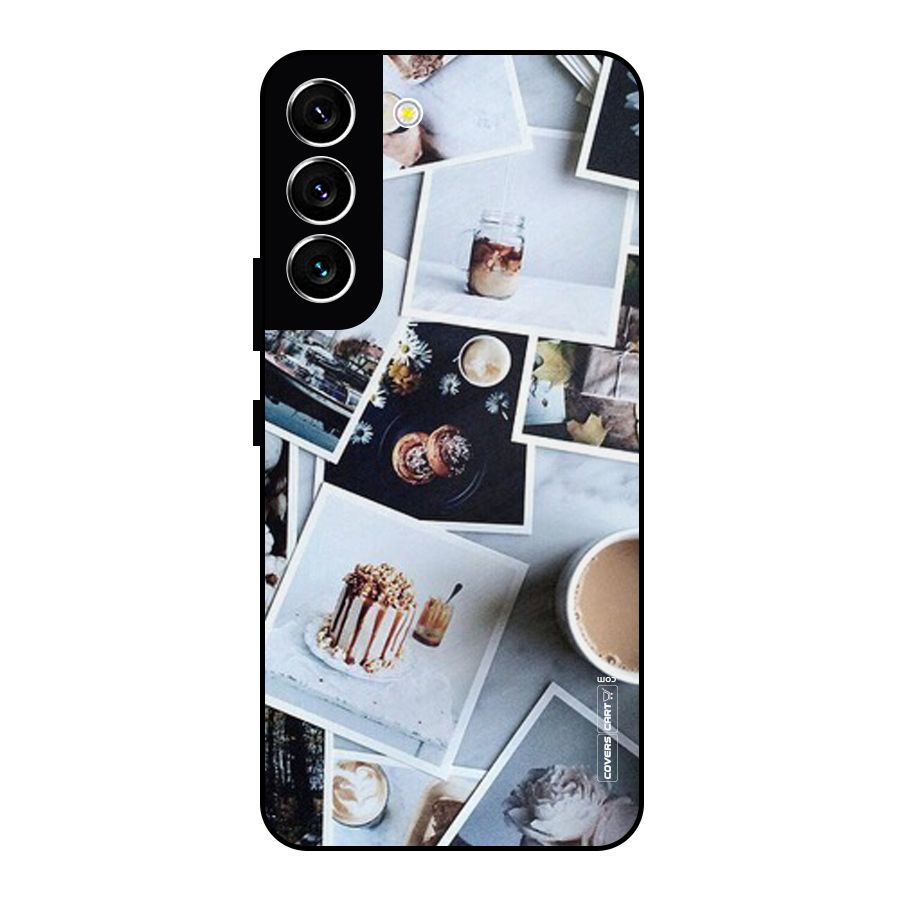 Pictures Coffee Metal Back Case for Galaxy S22 5G