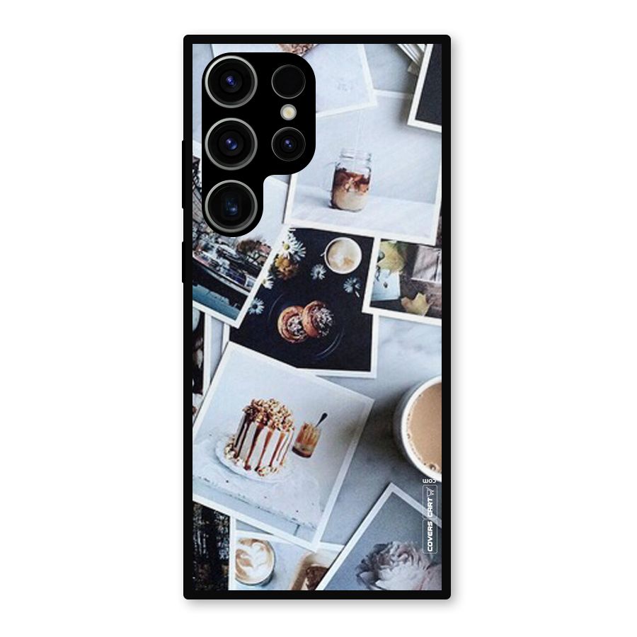 Pictures Coffee Metal Back Case for Galaxy S23 Ultra