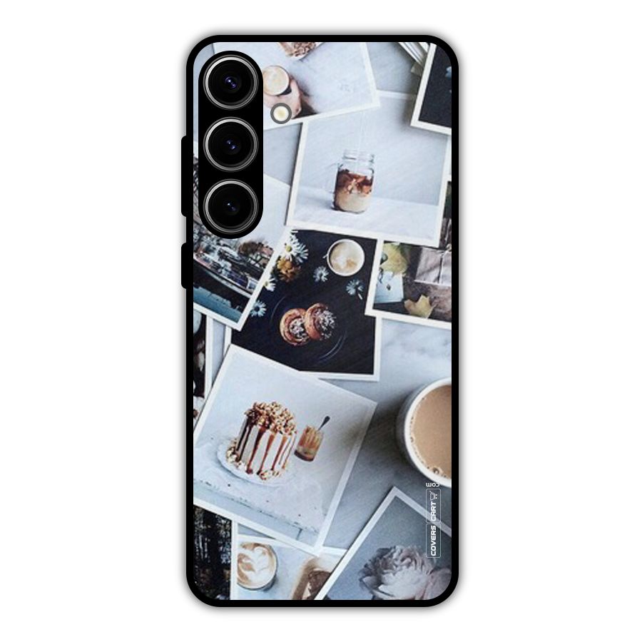 Pictures Coffee Metal Back Case for Galaxy S24 Plus