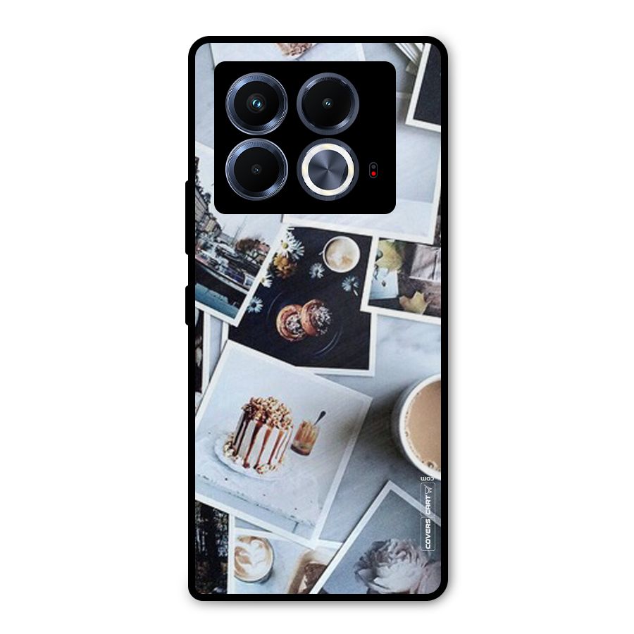 Pictures Coffee Metal Back Case for Infinix Note 40 5G