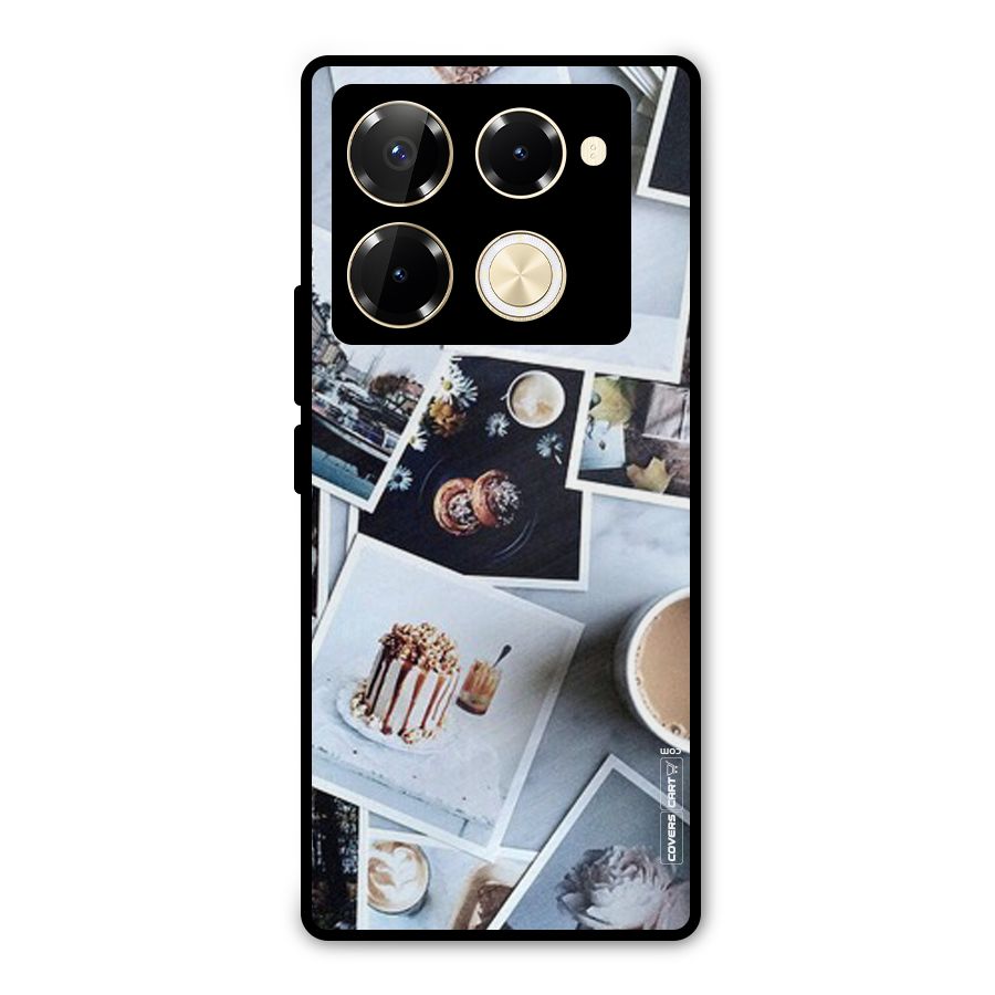 Pictures Coffee Metal Back Case for Infinix Note 40 Pro