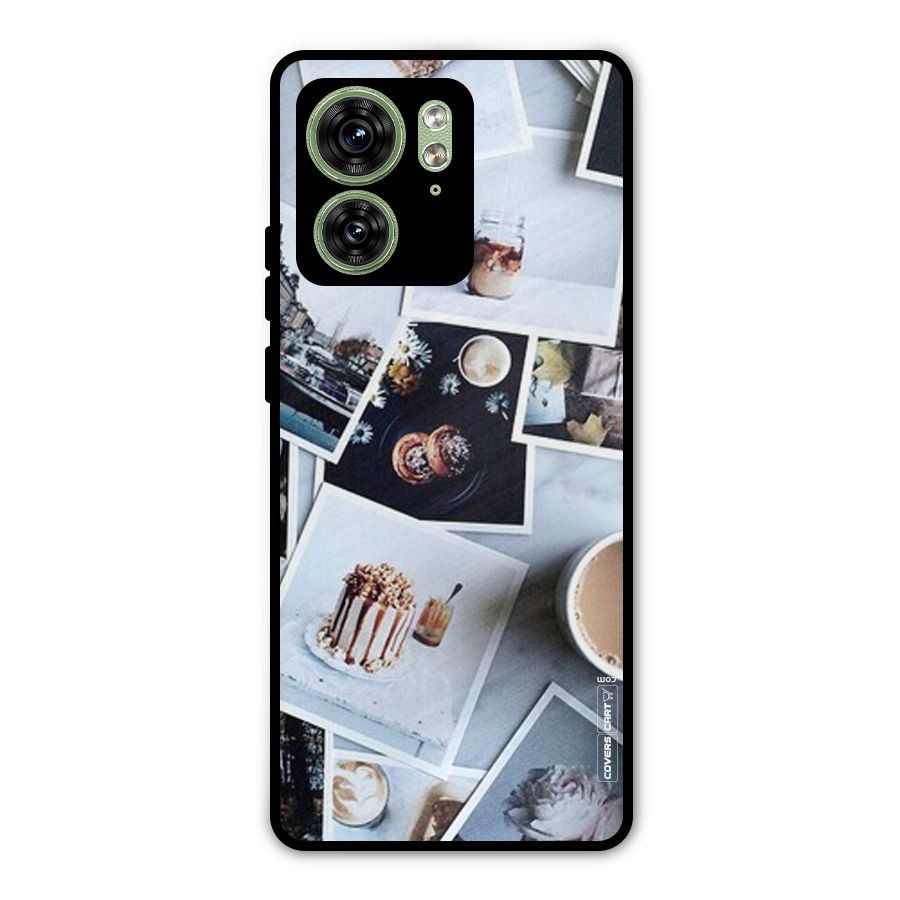 Pictures Coffee Metal Back Case for Motorola Edge 40 5G