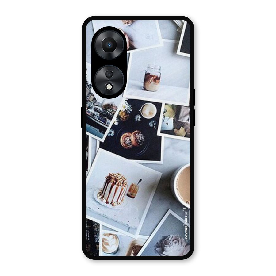 Pictures Coffee Metal Back Case for Oppo A78