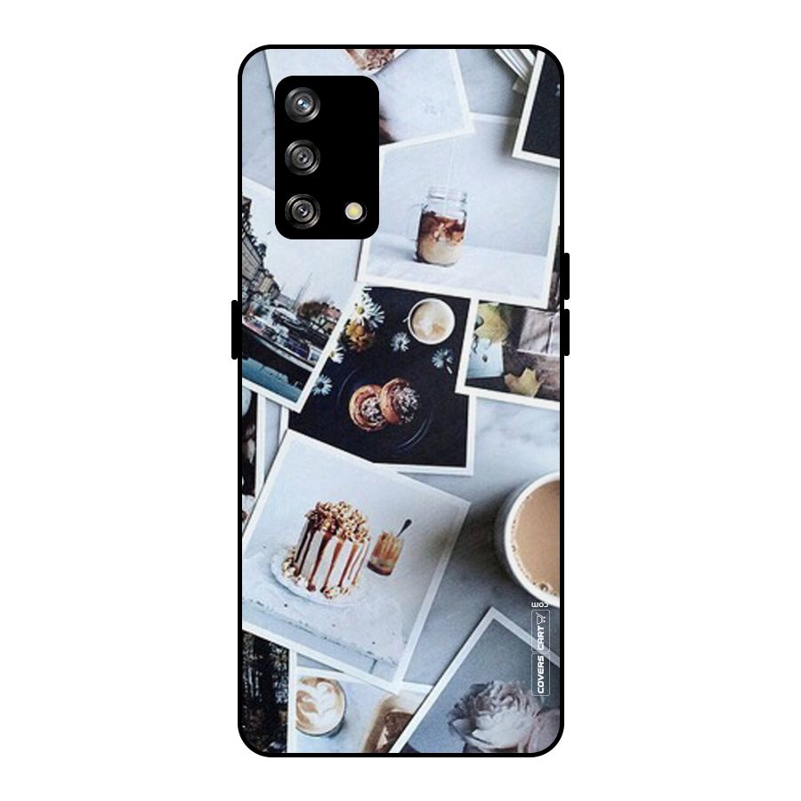 Pictures Coffee Metal Back Case for Oppo F19