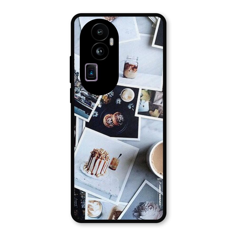 Pictures Coffee Metal Back Case for Oppo Reno10 Pro Plus