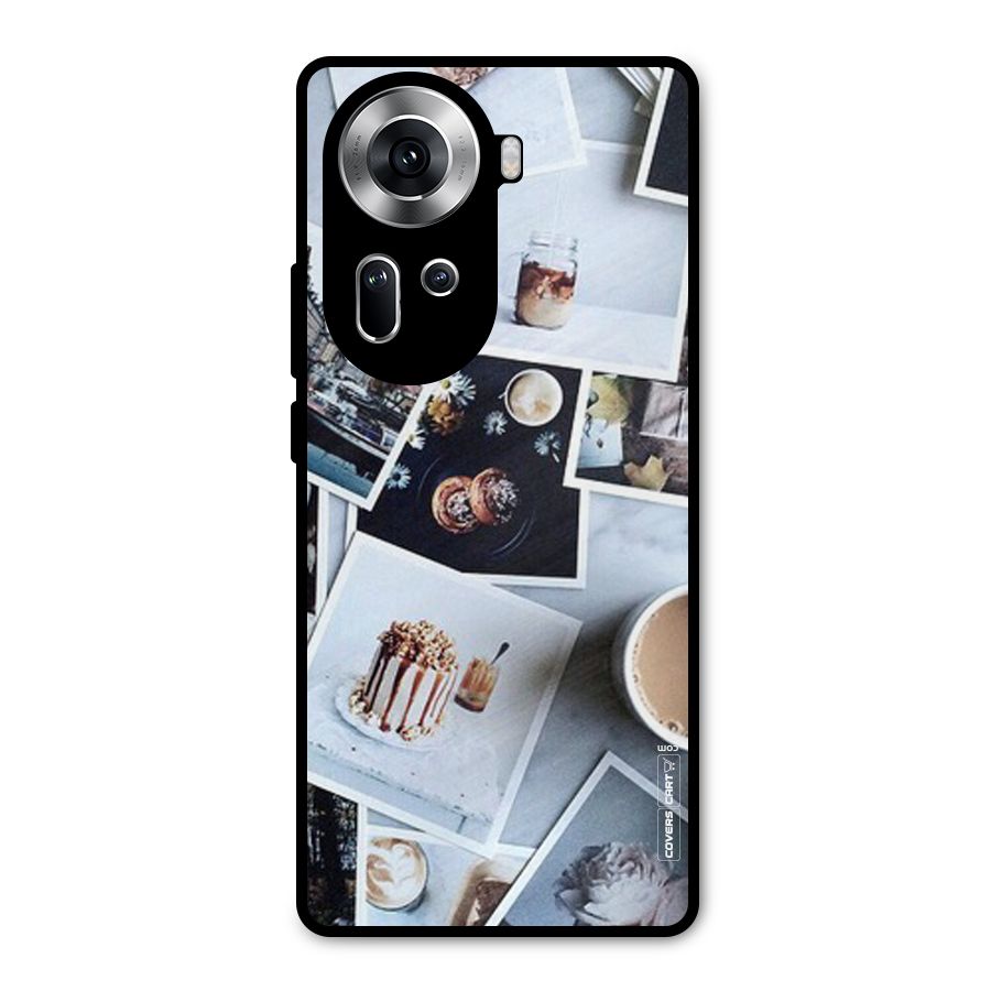 Pictures Coffee Metal Back Case for Oppo Reno11 5G