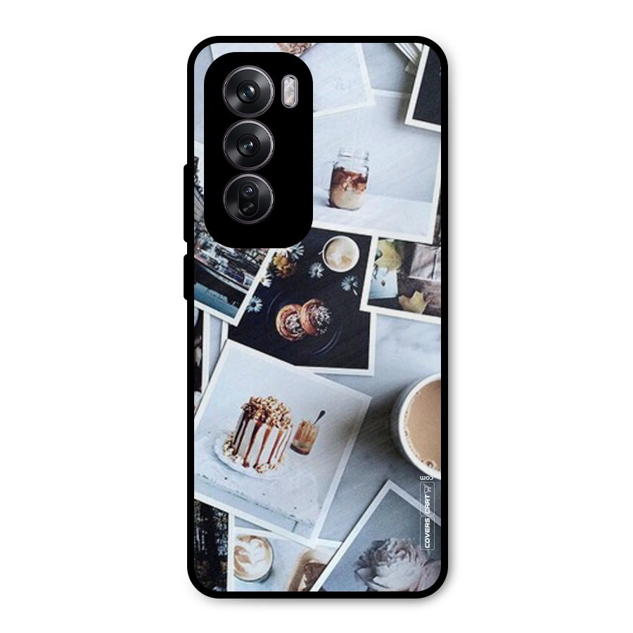 Pictures Coffee Metal Back Case for Oppo Reno12 Pro