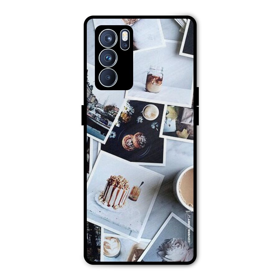 Pictures Coffee Metal Back Case for Oppo Reno6 Pro 5G