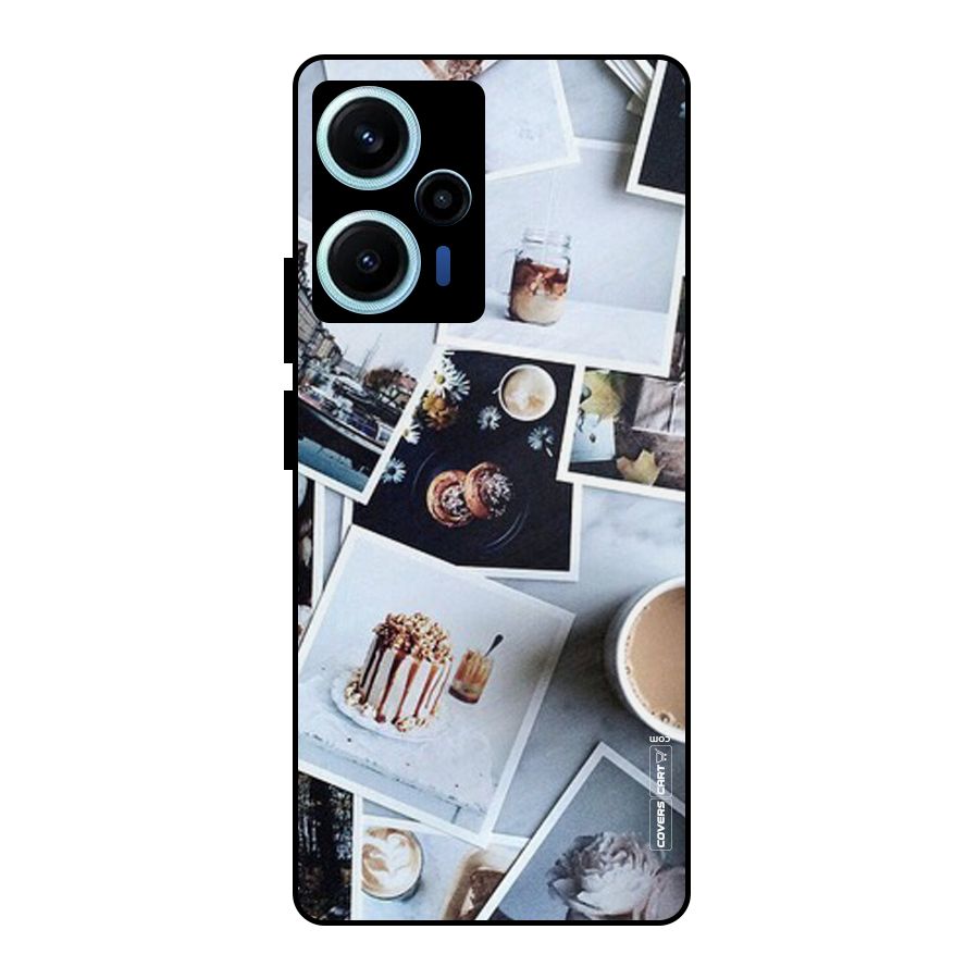 Pictures Coffee Metal Back Case for Poco F5