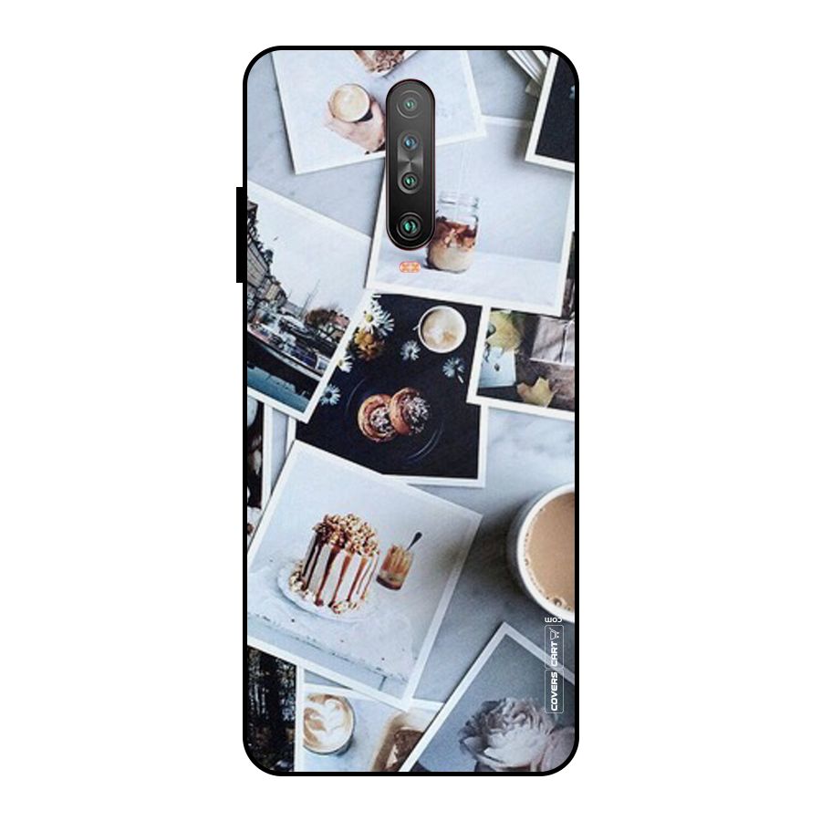 Pictures Coffee Metal Back Case for Poco X2