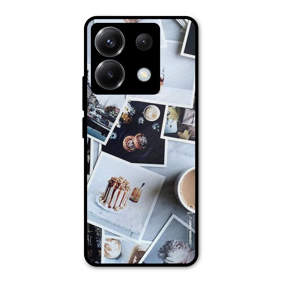 Pictures Coffee Metal Back Case for Poco X6