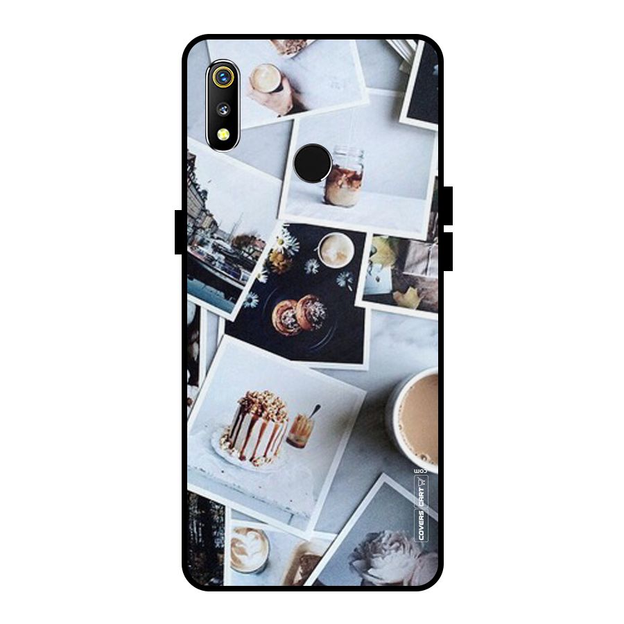 Pictures Coffee Metal Back Case for Realme 3i